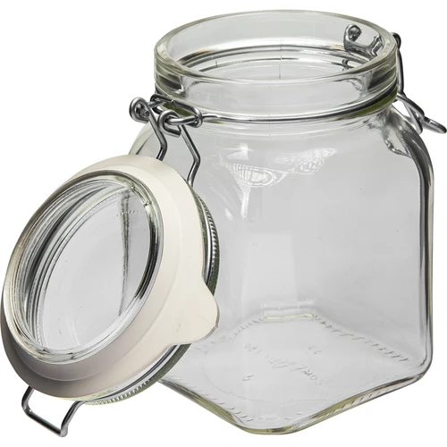 Comfort glas 750 ml firkantet. lufttæt lukket - 3
