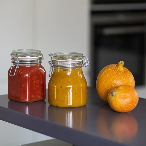 Comfort glas 750 ml firkantet. lufttæt lukket - 6