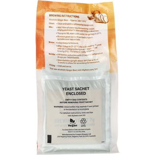 Coopers koncentrat til fremstilling af Ginger Beer, 0,5 kg - 3