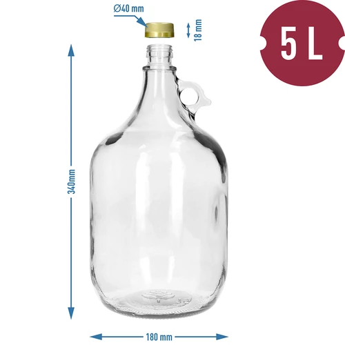 Dameballon 5 L med låg - 6