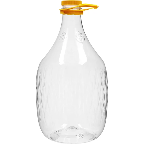 Damejeanne Dama 5 L PET, med skruelåg og bærehåndtag