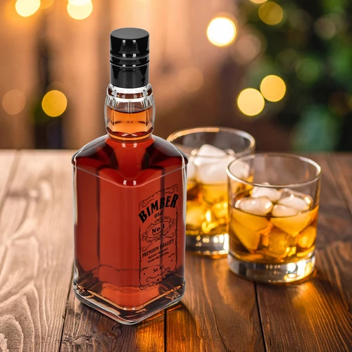 Daniels-flaske 500 ml med skruelåg, tryk "Bimber OLD", 1 stk. - 7