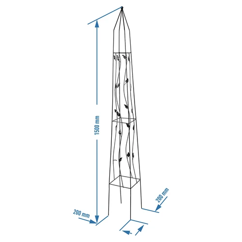 Dekorativ pergola - Pyramide, 150 cm - 4