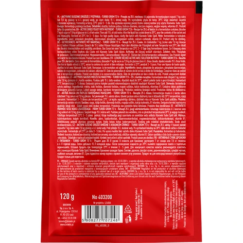 Destillationsgær Turbo Grom 72 h - 2