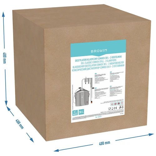 Destillator hawkSTILL 1.0 CONVEX 30 L - 2 tørdampere - 10