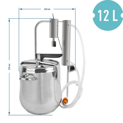 Destillator og trykkoger 2i1 12 L - 8