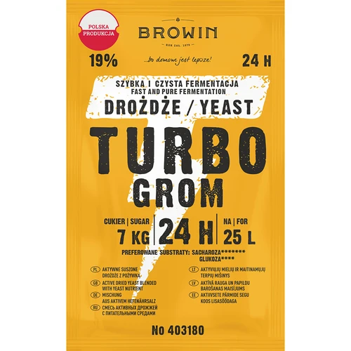 Destillerigær Turbo Grom 24h  - 1 