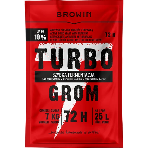 Destillerigær Turbo Grom 72h  - 1 
