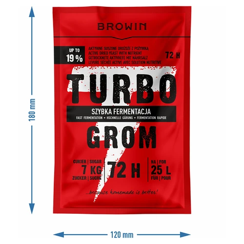 Destillerigær Turbo Grom 72h - 4