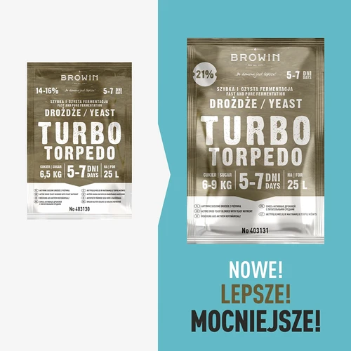 Destilleringsgær Turbo Torpedo 5-7 dage 21% 100g - 17