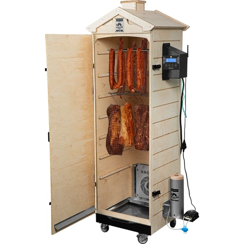 dragON PLYWOOD NATURE røgeovn – rammeløs, modulopbygget, med Wi-Fi-styring, 320 L - 4