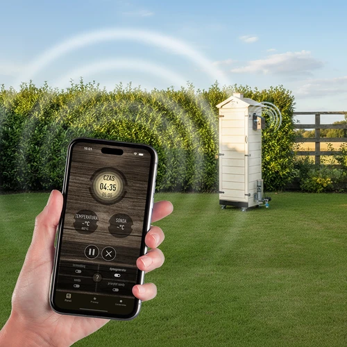 dragON PLYWOOD NATURE røgeovn – rammeløs, modulopbygget, med Wi-Fi-styring, 320 L - 12