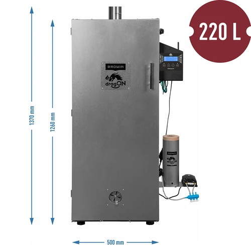 dragON rygeovn i stål 220 L, IQ – med Wi‑Fi-styring - 9