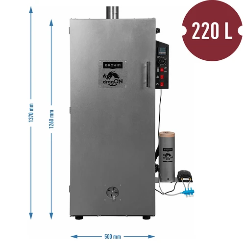 dragON stålrøgovn 220 L – med digital styring - 8