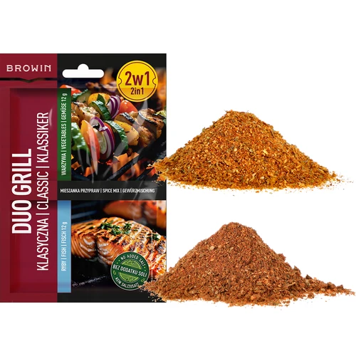 Duo Grill Klassisk til fisk og grøntsager - 2-i-1 krydderiblanding, 2 x 12 g - 3