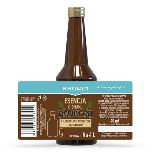 Egesmags-essens med naturlig aroma og ekstrakt – 40 ml til 4 L - 4