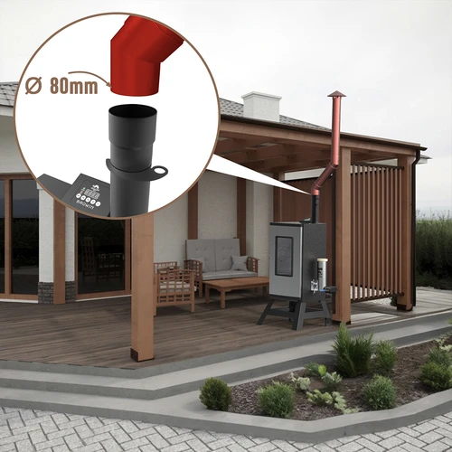 Elektrisk dragON-røgovn med mobil base - 32