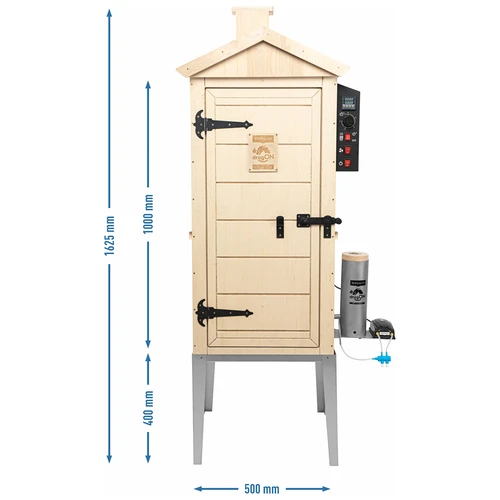 Elektrisk røgeovn dragON PLYWOOD NATURE 100E med elektrisk varmemodul og styring - 14
