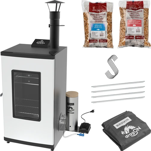 Elektrisk røgovn – dragON med røggenerator, digital, 65 L