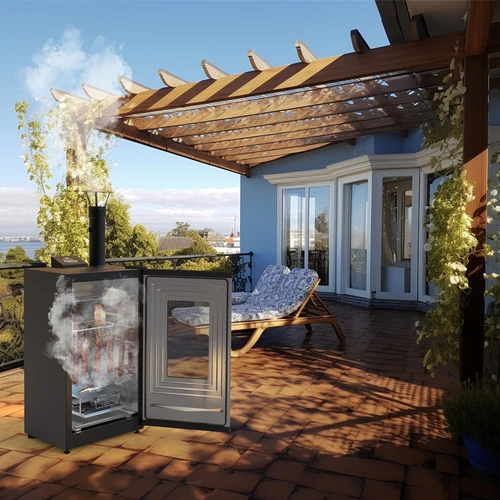 Elektrisk røgovn – dragON med røggenerator, digital, 65 L - 32