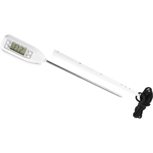 Elektronisk køkkentermometer (-50°C til +300°C) med etui, hvid  - 1 