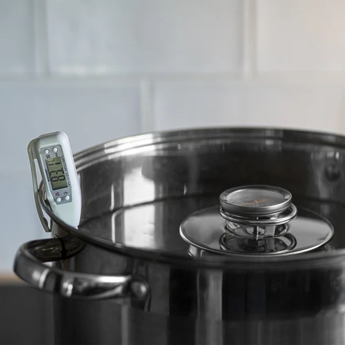 Elektronisk køkkentermometer (-50°C til +300°C) med etui, hvid - 3