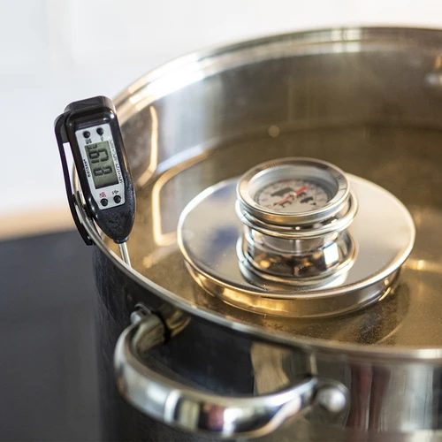 Elektronisk køkkentermometer (-50°C til +300°C) med etui, sort - 3