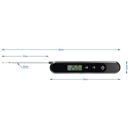 Elektronisk køkkentermometer, håndopladet - 8