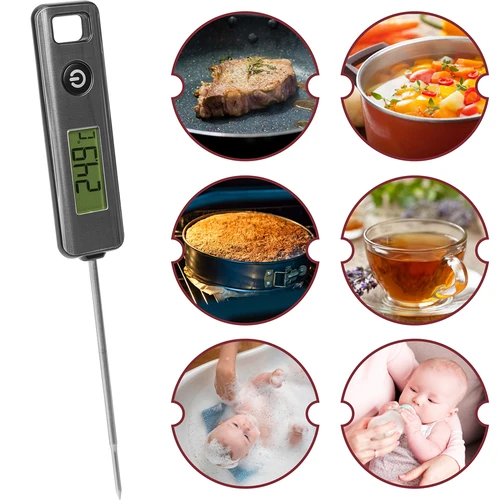 Elektronisk køkkentermometer, LCD (-50°C til +200°C) - 6