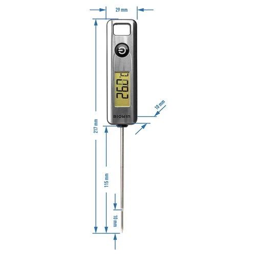 Elektronisk køkkentermometer, LCD (-50°C til +200°C) - 4