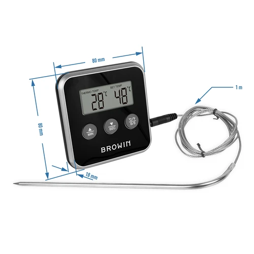 Elektronisk køkkentermometer med sonde (0°C til 250°C) mix - 4