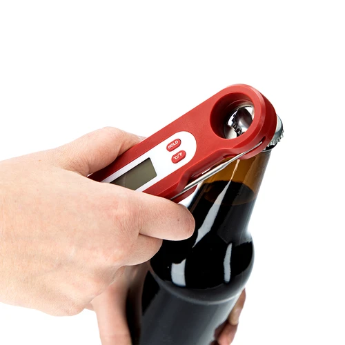 Elektronisk madlavningstermometer med sammenklappelig føler (-50/+300℃), rød - 6