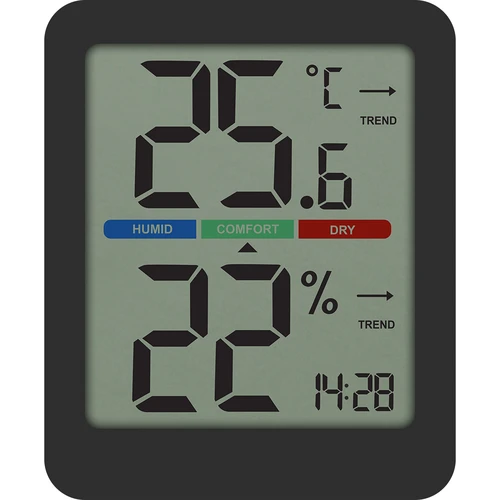 Elektronisk rumtermometer, sort - 2