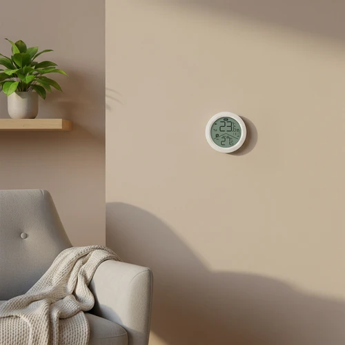 Elektronisk termometer fra Soens – med ekstern sensor, rundt, hvidt - 8