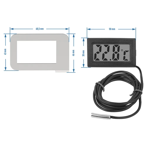 Elektronisk termometer i ramme - til destillatorer (-50°C til +110°C) - 3