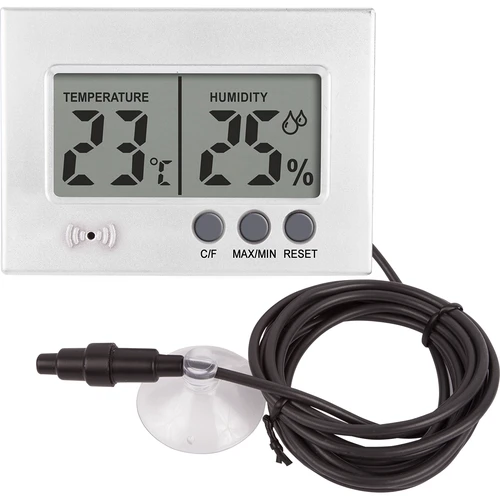 Elektronisk termometer og hygrometer til terrarium (0 °C til +50 °C) 5 cm