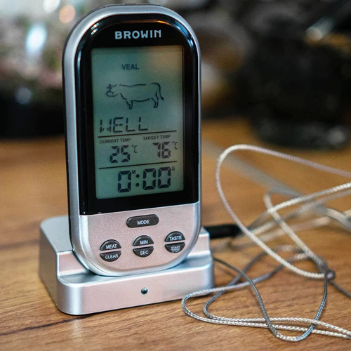 Elektronisk trådløst køkkentermometer med sonde (0°C til 250°C) - 4