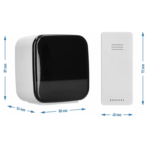 Elektronisk vejrstation fra Soens - med trådløs sensor, vækkeur og lampe - 4