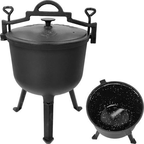 Emaljeret støbejernsgryde, 10 l