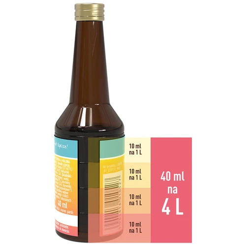 Essens med citron-hindbær smag - 40 ml, til 4L - 5