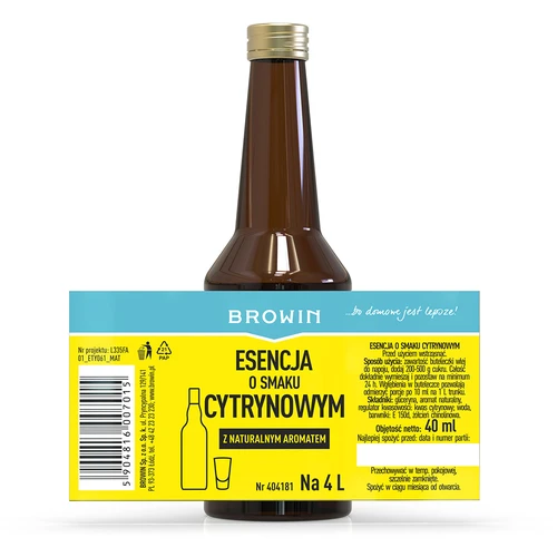 Essens med citronsmag og naturlig aroma til 4 L – 40 ml - 6