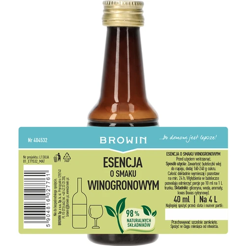 Essens med druesmag, 40 ml - 4