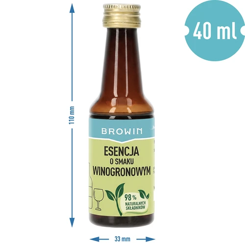Essens med druesmag, 40 ml - 6
