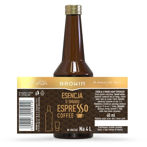 Essens med Espresso smag, til 4 L, 40 ml - 4