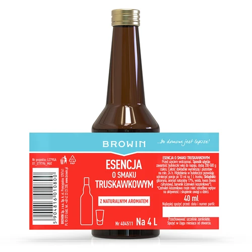 Essens med jordbærsmag, 40 ml - 4