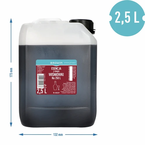 Essens med kirsebærsmag, 2,5 L til 250 L færdig drik - 3