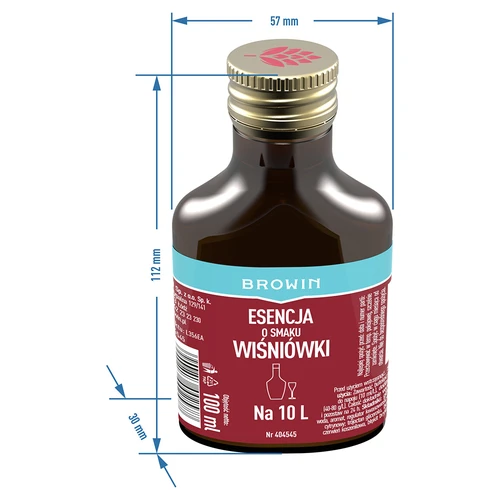Essens med kirsebærsmag til 10 L - 100 ml - 5