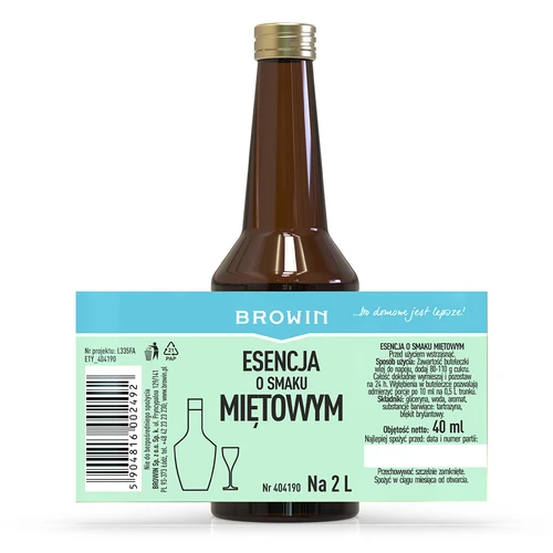 Essens med myntesmag til 2 L - 40ml - 4