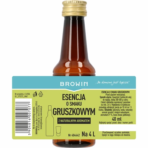 Essens med pæresmag – pærelikør, smagsessens 40 ml - 4