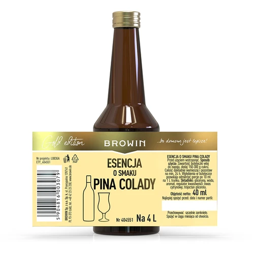 Essens med Pina Colada smag til 4 L - 40 ml - 7
